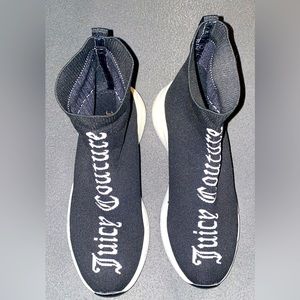 NEW JUICY COUTURE black/white sock tennis shoes